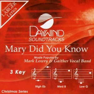 Mary, Did You Know? - Mark Lowry & Gaither Vocal Band - Accompaniment Track - Imagen 1 de 1