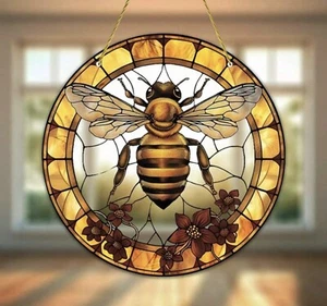 Cattura sole design bombi: placca finestra da appendere ornamento decorazione casa regalo - Foto 1 di 5