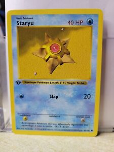 Pokémon TCG Staryu Base Set 65/102 Regular 1st Edition Common