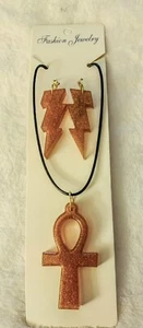 Juego de Pendientes Ankh Unisex Ajustable Vida Alma Cósmica Orden Amigo Regalo - Imagen 1 de 8