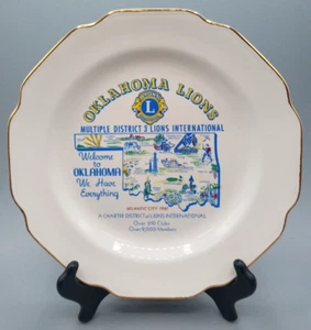 Placa conmemorativa vintage de Oklahoma Lions International - 10" - 1961 - Imagen 1 de 8
