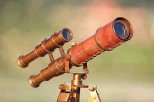 Handcrafted Brass Nautical Telescope on Tripod a Christmas Decor Gift For Office - Picture 1 of 9