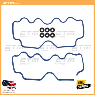 Valve Cover Gasket Set For 1990-98 Subaru 1.8L 2.2L H4 SOHCHC Foto 1 de 4