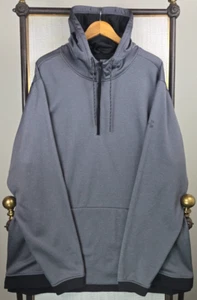 UNDER ARMOUR Size 4XL 1/2 Zip Fleece Lined Hooded Sweatshirt Hoodie ColdGear - Picture 1 of 14