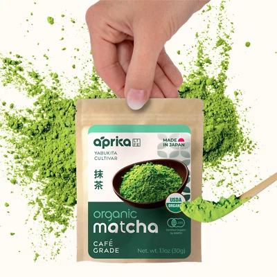 Polvo de té verde Matcha japonés orgánico de grado culinario premium sin azúcar, 30 g Foto 1 de 4