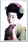 Japan Postcard Geisha Kimono Pretty Girl c1910's Unposted Antique