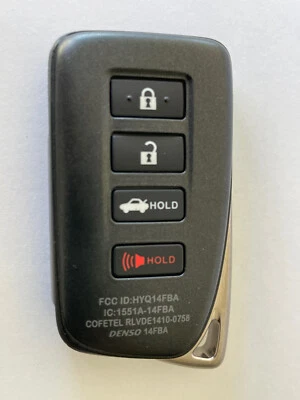 2013 2014 2015 2016 2017 2018 LEXUS ES350 MANDO A DISTANCIA SMART PROX HYQ14FBA OEM🟠 Foto 1 de 4