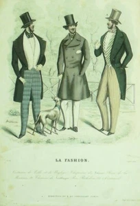 Mode Gravur Fashion 1844 Nr. 7 Stadtkostüme & Vernachlässigt - Bild 1 von 1