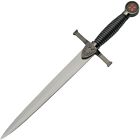China Made Crusader Shield Dagger Fixed Knife Black Synthetic Handle   211479