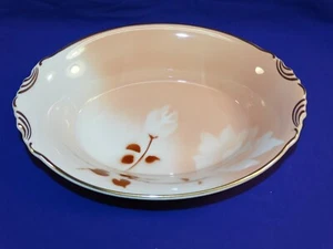 SYRACUSE CHINA OLD IVORY "MADAME BUTTERFLY" DINNERWARE OVAL SERVING BOWL USA - Picture 1 of 5