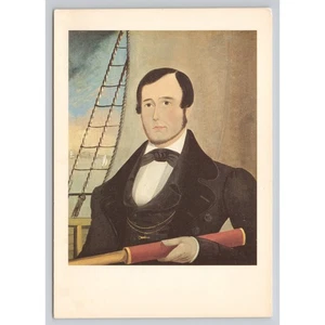 Postal de arte popular Capitán de mar no identificado Museo de arte popular americano - Imagen 1 de 2