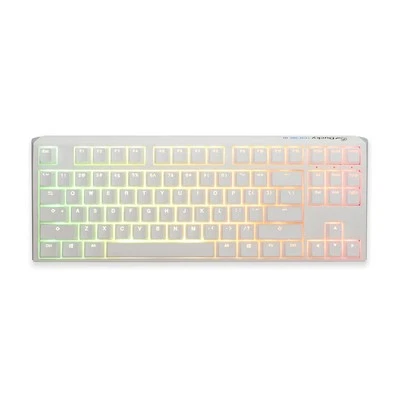 One 3 TKL Pure White Hotswap RGB Mechanical Keyboard (Cherry MX Silver) - Image 1 of 4