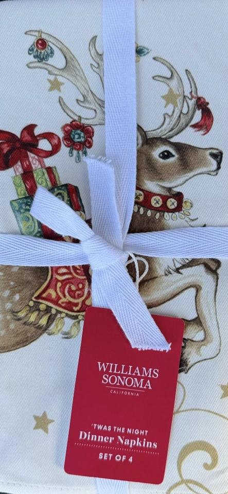 Williams-Sonoma T’Was The Night Before Xmas Napkins Set/4 - Image 1 of 1