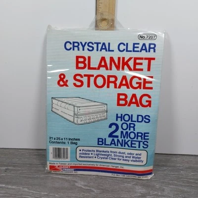 Manta y bolsa de almacenamiento de colección para 2 o más mantas 21x25x11 bolsa Taiwán No.7207 Foto 1 de 4