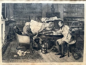 Antik 1899 James Dobie A Little Mortgage Orig Gravur / Walter Dendy Sadler - Bild 1 von 13