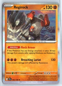 Regirock 082/159 Pokemon Scarlatto e Viola Viaggio Insieme Holo Raro - Foto 1 di 1