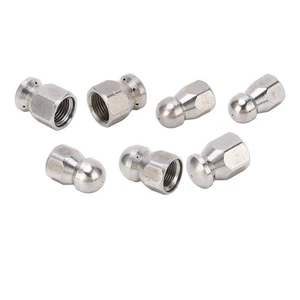 5000PSI High Pressure Washer Nozzle Pipe Dredging Cleaning Nozzle Stainless - Bild 1 von 28