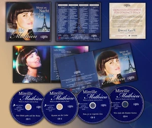 MIREILLE MATHIEU Rare German 4CD BoxSet ''WENN ES NACHT WIRD IN PARIS'' 90 Songs - Picture 1 of 3