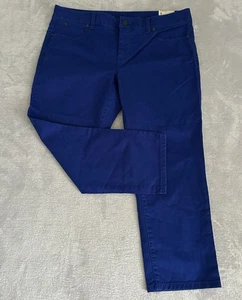 Talbots Signature schmale kurze Damenhose neu mit Etikett 12 Petite royalblau Stretch adrett - Bild 1 von 15