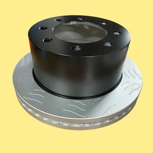 Rotor de freno de disco ventilado trasero Acdelco 18A81945SD 8 orificios ranurados #4975 AMZ34 - Imagen 1 de 5