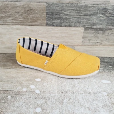 Zapatos informales clásicos Toms para hombre talla 8,5 dorados fusión herencia lona mocasines planos Foto 1 de 4