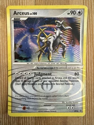 Arceus DP50 Diamond and Pearl Promo Holo Rare Pokemon - DMG - Image 1 of 3