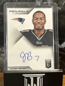 2016 Donruss Elite Jacoby Brissett Pen Pals Auto RC #PP-BR Patriots - Foto 1 di 1