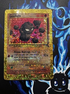 Geodude 47/62 Fossil Set Vending Sticker Holo Prism Pokemon Card - Image 1 of 2