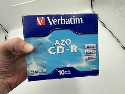 Verbatim 43327 CD-R AZO 700MB 52X Crystal Surface 10 Pack - Image 1 of 3