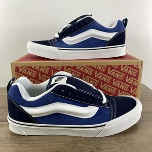 Vans KNU SKOOL Navy/Vero Bianco Uomo Casual Skate Unisex Uomo 9,5 Donna 11 - Foto 1 di 18