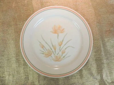 Corelle Peach Floral 10-1/4"  Dinner Plate - discontinued pattern - Image 1 of 4