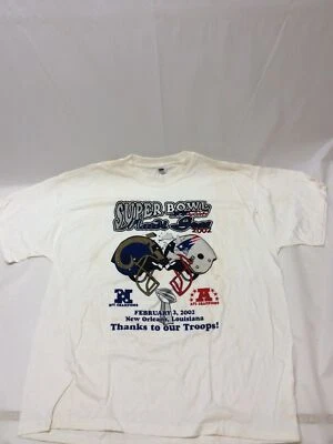 Camiseta vintage 2002 Super Bowl 36 Mardi Gras talla XL Foto 1 de 4