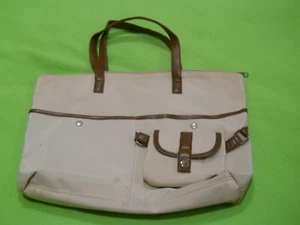 Große Tragetasche/Handtasche ~ Shopper/beige/16 x 11 2 cm _ - Bild 1 von 3