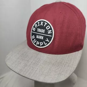 Brixton MFG Company Snapback Cap GREY/MAROON Mütze osfm - Bild 1 von 8
