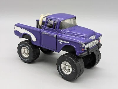 Tootsie Toy Tootsietoy Vintage 1955 Chevy Cameo Purple Pickup Truck 8.5" - Image 1 of 4