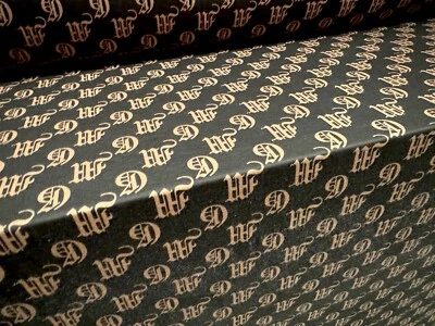 Soft Handle Stretch Jersey Fabric, Per Metre - Designer Letters Print- Charcoal - Image 1 of 4