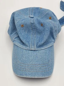 Vintage Y2K Blue Jean Denim MUDD Baseball Cap w/Stretchy back w/Tie Back - Picture 1 of 11