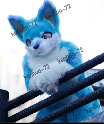 Disfraz de mascota de zorro husky de piel larga traje de Halloween juegos con disfraces #170 Foto 1 de 3