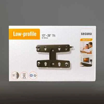 Secura low profile TV wall mount. New / boxed. 13"-26"Low-Profile Wall Mount, - Image 1 of 4