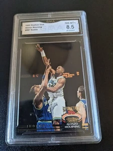ALONZO MOURNING 1992 TOPPS STADIUM CLUB #297 ROOKIE RC GMA 8.5+ MINT HOF - Picture 1 of 2
