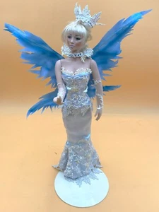 ASHTON DRAKE CINDY MCCLURE "ICE" FAIRY PORCELAIN FANTASY DOLL 19" TALL - Picture 1 of 15