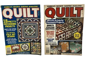 2 Vintage Quilt Magazines Spring 1984 & Fall 1985 Quilt Patterns 80's - Foto 1 di 9