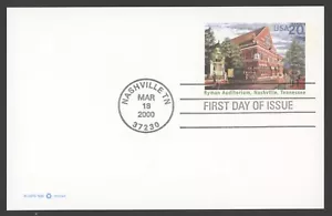 2000 US Scott# UX313 20c Ryman Auditorium, Nashville, TN Postal Card, FDC - Picture 1 of 1
