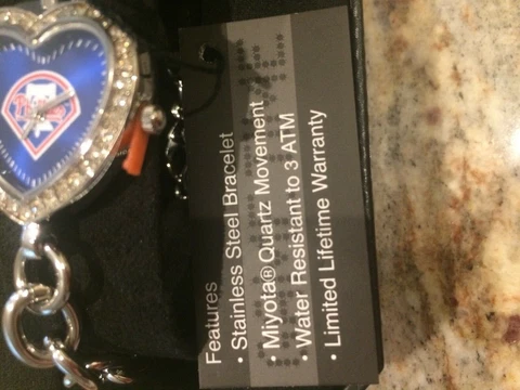 MLB Women's Heart Collection Philadelphia Phillies Watch NEW RARE HTF Cover