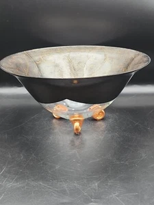 Vintage mundgeblasene Glasschale signiert. Handbemalt. 11,6"D - Bild 1 von 11