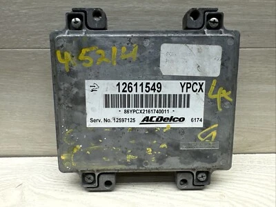 08 09 Saturn Aura 12597125 Computer Brain Engine Control ECU ECM EBX Módulo Foto 1 de 3