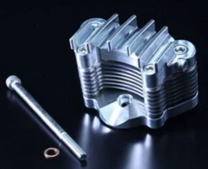 Motorcycle parts G Craft Aluminum billet oil cooler Classic 7 stages Monkey Dax - Foto 1 di 6