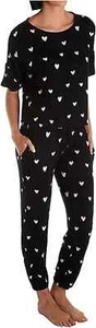 NWoT Honeydew Women 2 Piece Super Soft Black Jersey Pajama Set Size XS $65 9A183 - Picture 1 of 1