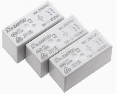 10pcs SM-S-105DM1 SM-S-112DM1 SM-S-124DM1 6pins 16A250VAC Relay - Image 1 of 2