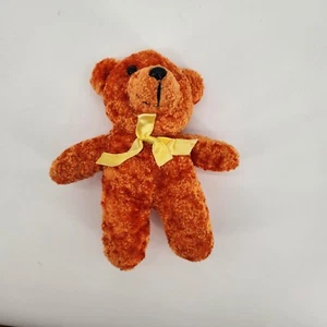 Kleiner oranger Bär Plüsch - Bild 1 von 2